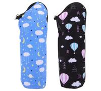 HEALLILY Paquet Isotherme et Entièrement Isolé pour Biberon Bébé en Polyester 2pcs Multi-Fonction pour Poussette et Sorties en Extérieur