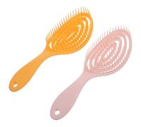 HEALLILY Peigne de Massage Cuir Chevelu pour Soins Capillaires et Salons de Coiffure 2pcs, Abs, Épousant Parfaitement le Cuir Chevelu, sans Irriter Couleur Aléatoire