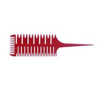 HEALLILY Peigne De Teinture En Forme De Poisson Peigne Coiffure Professionnel À 3 Côtés Pour Séparation Des Mèches Brosse De Répartition Légère Avec Poignée Ergonomique Pour Salon