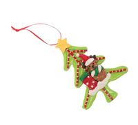 HEALLILY Pendentifs De Noël Forme De Cerf Décorations pour Sapin Argile Petits Cadeaux Festifs à Suspendre