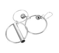 HEALLILY Perroquet pour Mâcher et Jouer Clochette Suspendue en Acier Inoxydable Design Relaxant Ficelle Résistante pour Cage à Oiseaux