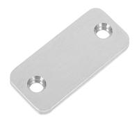 HEALLILY Plaque de Réparation de Trou de Porte Acier Inoxydable Plaque de Couverture pour Gâche de Pêne Renfort de Serrure pour Porte Entrée et Intérieure Finition Soignée et Protection