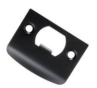 HEALLILY Plaque Métallique Noire en Acier Inoxydable pour Loqueteau de Porte, Verrouillage Sécurisé et Fonctionnement Fluide Accessoires Vis Inclus