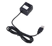 HEALLILY Pompe à Fontaine pour Animaux Silencieuse en Plastique Noir, Débit Maximum 180l/h, 2pcs, pour Fontaine en Résine et Aquarium de Table