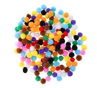 HEALLILY pompons pour artisanat pompons multicolores boule en peluche colorée pour passe-temps fournitures créatives bricolage matériel 10 couleurs 10mm 200pcs (couleur mélangée)