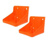 HEALLILY Porte-bloc de Sel pour Moutons en Pp Rouge, Facile à Assembler et Monter, 2 Pièces, Forme Cylindrique, pour Ferme D'élevage de Bétail
