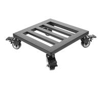 HEALLILY Porte-Pot de Fleurs Mobile en Fer Noir avec roulettes, Support Surélevé Facile à Utiliser pour Plantes D'intérieur et Jardin, Base Solide pour Pots de Fleurs