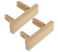 HEALLILY Présentoir pour Éventail Pliant en Bambou 2pcs, Support Portable et Facile à Assembler, Style Chinois Élégant pour Décoration Intérieure et Rangement Quotidien