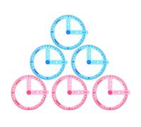 HEALLILY Rapporteurs D'angle à Bras Oscillant pour Mesures Rapides et Dessin Précis en Plastique Lot de 6 360 Degrés la Maison Bureau
