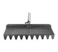 HEALLILY Râteau de Nivellement de Motoculteur en Acier Manganèse pour Préparation du Sol et Jardinage, Outil Robuste pour Pelouse et Cour, Favorise Le Développement Racinaire