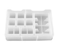 HEALLILY Résine de Silicone Moule Boîte De Rouge À Lèvres Boîte De Rangement Coulée Moules Époxy Résine Bijou Bijoux Maquillage Organisateur Titulaire Moules pour DIY Art Coulée Artisanat