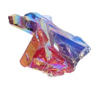 HEALLILY Spécimen Minéralogique en Cristal Galvanisé à Pointe Unique, Décoration Élégante pour Bureau Feng Shui avec Propriétés de Réfraction Lumineuse et Pierre de Guérison