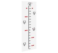 HEALLILY Sticker Mural 3d Ours pour Garçon et Filles Toise de Hauteur en Acrylique Noir, Décoration Murale pour Chambre D'garçon et Filles, Mesure Précise Croissance, 1 Set