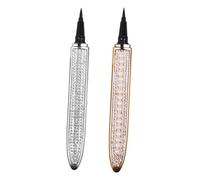 HEALLILY Stylo Eye-liner Auto-adhésif 2pcs Pointe Ultra-fine, la Transpiration, Couleur Argentée, pour Maquillage Quotidien des Femmes