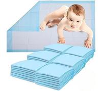 Healqu Matelas à Langer Bébé - Pack de 50, 43x 60 cm -Alèse Jetable - Ultra Doux, Absorbants et Imperméables - pour Table à Langer et Lit Bébé - Changez Les Couches sans Salir Les Surfaces