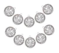 HEALSOPTHY 10 Pendentifs MéDaille Saint BenoîT En MéTal Avec Croix Pour Colliers Bracelets Porte-CléS Breloques Artisanat Religieux
