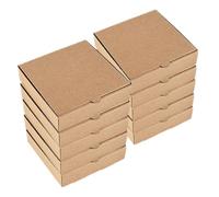 HEALSOPTHY 10 pièces Boîtes Carton Mini Pizza pour et Artisanat Conteneurs de Voyage pour Petites Pâtisseries Boîte Pizza Résistante pour Fêtes et Stockage