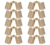 HEALSOPTHY 10 Pièces Charnières Invisibles Cuivre Charnières Métalliques Petites pour Meubles et Boîtes à Bijoux Ouverture à Dissimulées pour Optimisation Espace et Fonctionnement Silencieux