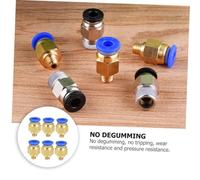 HEALSOPTHY 10 pièces Connecteur Pneumatique Droit Laiton pour Imprimante Kit de Raccords Filetés Résistants à Oxydation Adapté Tuyaux PU PE Haute et Résistance Thermique