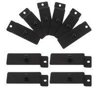 HEALSOPTHY 10 Pièces Crochets à Encoche Métal pour Mur à Lattes Lot de Supports Solides pour Cadres Tableaux et Expositions Artistiques