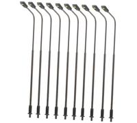 HEALSOPTHY 10 Pièces Lampadaires Modèles avec Tête Unique Lumière Blanche pour Décor Maquette Voie Ferrée Couleur Aléatoire