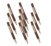 HEALSOPTHY 10 Pièces Lot de Crayons à Papier Longs Naturel Effaçables Hexagonaux Lisse Crayons Portables pour Couleur Unie Résistante