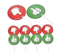 HEALSOPTHY 10 Pièces Lot De Palettes De Vote Double Face Pour Salle De Classe Panneaux Portables Pour Commentaires Des Élèves Outils De Réponse Plastique Pour Enseignants