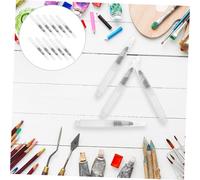 HEALSOPTHY 10 Pièces Lot de Stylos Pinceau Aquarelle Rechargeables Pointe Fine pour Peinture à Encre et Crayons Aquarelle du Flux Eau pour Artistes et Étudiants