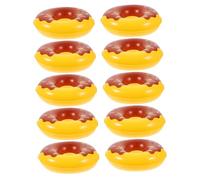 HEALSOPTHY 10 Pièces Mini Anneaux de Natation Décoratifs pour Maison de Poupée Accessoires Baignade Anneaux de Natation Miniatures pour Décoration de Scène et DIY