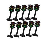 HEALSOPTHY 10 pièces Mini de Signalisation Jouets Éducatifs Modèle de de pour Garçon Fille Développement Sécurité et Curiosité