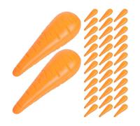 HEALSOPTHY 100 Mini-Carottes Décoratives pour Bonhomme De Neige Idéales pour Les Décorations De Noël Les Costumes Et Halloween Ces Petites Carottes Orange sont Parfaites pour Les Loisirs