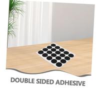 HEALSOPTHY 100 Pièces Autocollants Adhésifs Doubles Faces pour Fixation Forte Pastilles Auto-adhésives Feutre Doux Antirayures Points de Scratch pour Rideaux Moustiquaires Tapis et Décoration