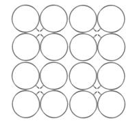 HEALSOPTHY 100 Pièces Cadres Creux Ronds en Alliage Argenté pour Pendentifs et Sertissages de Boucles D'oreilles en Résine, Base de Création Élégante pour Accessoires Personnels