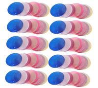 HEALSOPTHY 100 pièces Coquilles Rondes Naturelles Transparentes pour Décoration DIY Bijoux Pendentifs Artisanat pour Créations Personnalisées