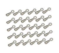 HEALSOPTHY 1000 pièces Pendentifs Alliage DIY Chaînes à Rallonge Forme de Eau pour Fabrication de Bijoux Argenté