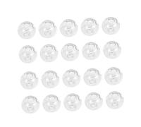 HEALSOPTHY 100pièces Boule De Verre Creuse Transparente à Trou Droit Accessoire Pour Bijoux Délicats Matériel De Fabrication Diy Pour Maison Et Magasin