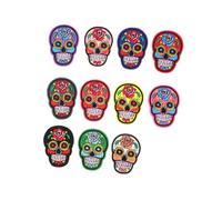 HEALSOPTHY 11 Pièces Patch Thermocollant Brodé Motif Mixte pour Veste Sac Chapeau Patch Autocollant Tissu avec Adhésif Hot Melt pour Réparation et Décoration DIY
