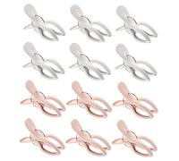 HEALSOPTHY 12 pièces Lot de Pinces Housse Couette Solides Antitrace pour Quilt et Linge Fixation Renforcée Antidérapante pour Séchage Intérieur et Extérieur Clips pour et Serviettes