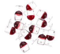 HEALSOPTHY 12 pièces Miniature Wine Goblets for Doll House Accessories and Wear Resistant Tiny Wine Cups for Micro Landscape Decoration and Photography