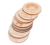 HEALSOPTHY 13 pièces Cartes Mois Naissance Garçon Fille Double Face Rainbow Photo Props Shower