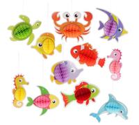 HEALSOPTHY 1ensemble Décoration De Fête Mousse Centre De Table Animaux Marins pour Anniversaire Et Shower