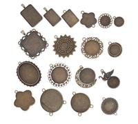 HEALSOPTHY 1ensemble Porte-pendants Alliage Pour Création De Bijoux Accessoires De Fabrication Élégants Et Pratiques Pour Artisanat Vieilli