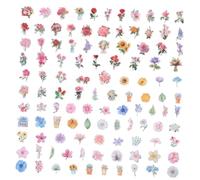 HEALSOPTHY 2 ensembles Autocollants Fleurs Décoratifs DIY pour Scrapbooking Étiquettes pour Albums Journaux et Artisanat