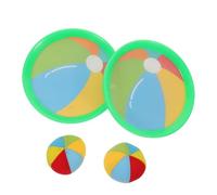 HEALSOPTHY 2 Ensembles Jeu de Attrape avec Balles à Ventouses et Palettes Colorées pour Garçon Fille Interactif Extérieur et Intérieur Favorisant la Coordination Main-œil et Esprit Équipe