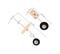 HEALSOPTHY 2 Ensembles Rc Aircraft Landing Wheels Replacement Parts for Fixed Wing Planes Undercarriage Gear for Rc Jet Repair and Upgrading