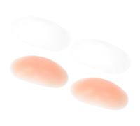 HEALSOPTHY 2 paires Épaulettes Silicone Invisibles pour Femmes Coussinets Épaule Antidérapants Rehausseurs pour Blouses et Hauts Confort Naturel Transparente et Couleur Peau