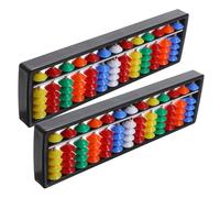 HEALSOPTHY 2 pièces Abacus Plastique Outil Éducatif Chinois pour Calcul Mathématique Boulier à Rods pour Garçon Fille et Étudiants