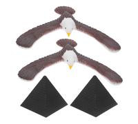 HEALSOPTHY 2 pièces Balancing Bird Toy Set with Pyramid Base Self Balancing Eagle for Interactive Educational Game for Family Bonding and Cognitive Development Science Decoration