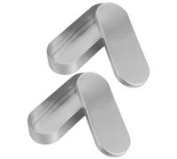 HEALSOPTHY 2 Pièces Boîte de Aluminium pour Laboratoire Lot de Conteneurs de avec Couvercles Étanches Boîte Compacte pour Instruments Compatible Chaleur Sèche Vapeur ou Chimique
