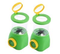 HEALSOPTHY 2 pièces Boîte Loupe Insecte Kit Exploration Insectes Portable et pour Garçon Fille Observation Extérieure et Apprentissage Nature Boîte Observation Sturdy pour Exploration